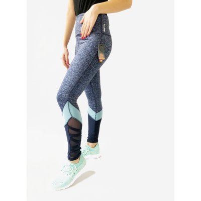 RBX High Waist Fit sportovní legíny modré – Sleviste.cz