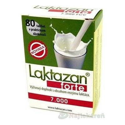 RS Pharma Laktazan forte tablet 7.000 FCC 80 kapslí – Hledejceny.cz