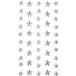 DP Craft Samolepící kamínky hvězdy stříbrné 46ks – Sleviste.cz