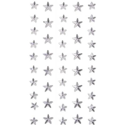DP Craft Samolepící kamínky hvězdy stříbrné 46ks – Sleviste.cz
