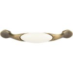 TULIP Gipa 96 mm starozlatá/porcelán bílý – Sleviste.cz