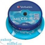 Verbatim CD-R 700MB 52x, Super AZO, spindle, 25ks (43352) – Zbozi.Blesk.cz