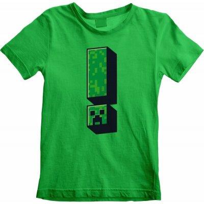 CurePink: dětské tričko Minecraft: Creeper Exclamation – Hledejceny.cz