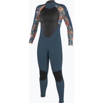 Dětský O'Neill Girls Epic 4/3 Back Zip Full copen blue/painted tropics/copen blue – Sleviste.cz