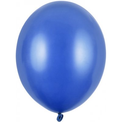 PartyDeco Balónek modrý metalický 27 cm