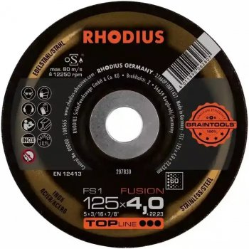 Rhodius Brusný kotouč 125 x 4,0 x 22,23 mm Z60 207830