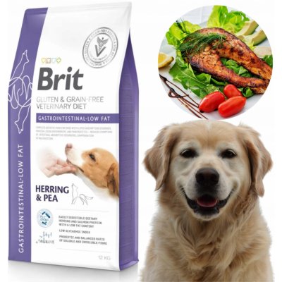 Brit Veterinary Diet Dog Grain Free Gastrointestinal Low Fat 12 kg – Zboží Dáma
