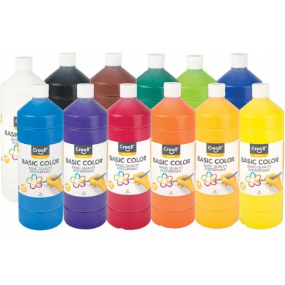 Creall Temperové barvy 12 x 1000 ml mix barev – Zboží Dáma