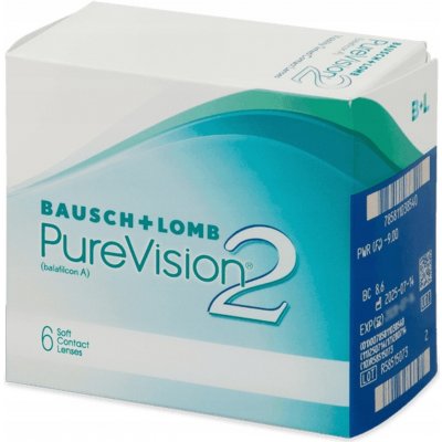 Kontaktní čočky Bausch&Lomb měsíční sférický výkon - 4,75 6 ks – Hledejceny.cz