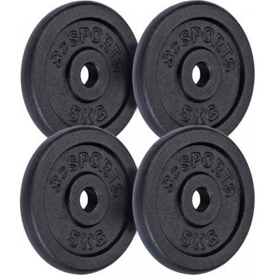 ScSPORTS litinové kotouče 20 kg set 30/31 mm – Zboží Mobilmania