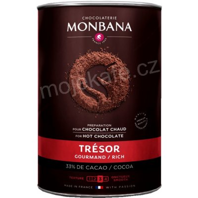 Monbana Trésor horká čokoláda 1000 g od 349 Kč - Heureka.cz