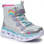 Skechers kozačky Heart Lights Sweet Styling 302668L/SMLT Silver – Zboží Mobilmania