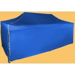 Expodum Nůžkový stan 3x6m ocelový Modrá 4 boční plachty – Zboží Dáma