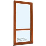 Kömmerling balkonové dveře 70 AD s příčkou pravé zlatý dub/zlatý dub 80 x 200 cm s klikou+ PVC rám – Hledejceny.cz