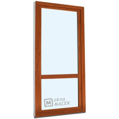 Kömmerling balkonové dveře 70 AD s příčkou pravé zlatý dub/zlatý dub 80 x 200 cm s klikou+ PVC rám – Hledejceny.cz