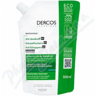 Vichy Dercos Selenin DS šampon proti lupům náhradní náplň 500 ml