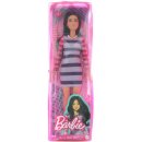 Panenky Barbie Barbie Modelka 147 pruhované šaty