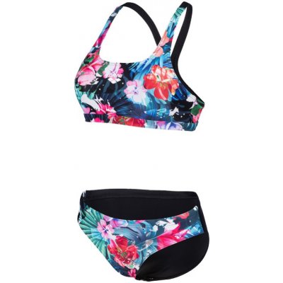 Arena Flower Bikini Swim Pro Back black/Multi
