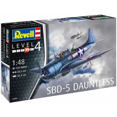Revell Plastic ModelKit letadlo 03869 SBD 5 Dauntless Navyfighter 1:48 – Zbozi.Blesk.cz