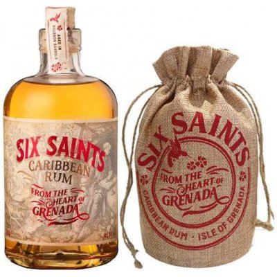 Six Saints Caribbean Rum 41,7% 0,7 l (dárkové balení plátěný pytlík)