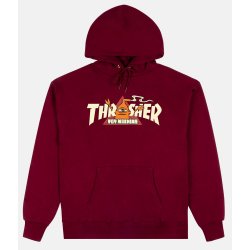 Thrasher x Toy Machine Vortex Maroon