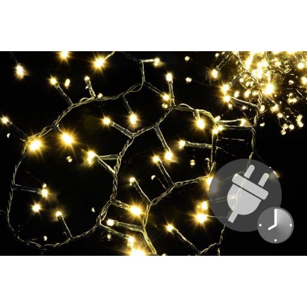 Nexos 47227 Vánoční LED osvětlení 500 diod - bohatý řetěz - teple bílá 10 m  od 633 Kč - Heureka.cz
