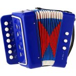BINO Harmonika dětská modrá tahací akordeon – Zboží Mobilmania