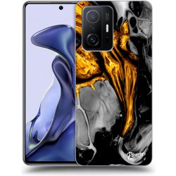 Pouzdro Picasee silikonové Xiaomi 11T - Black Gold čiré