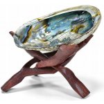 Sada pro pálení vonných tyčinek: Mušle Abalone + dřevěný stojan – Sleviste.cz