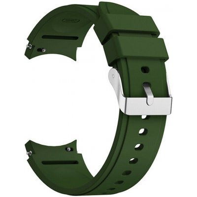 Eses - Silikonový řemínek tmavě zelený pro Samsung Galaxy Watch 4/Watch 4 Classic 20mm 1530002269