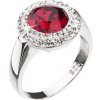 Prsteny Evolution Group Stříbrný prsten s červeným krystalem Swarovski 35026.3 Červená