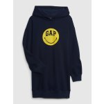 Gap × SmileyWorld dětské mikinové šaty tmavě modrá – Hledejceny.cz
