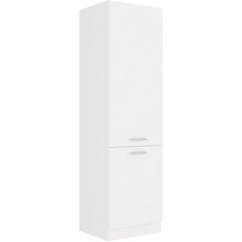 SuperMobel Kuchyňská skříňka vysoká EKO WHITE 60 DK-210 2F, 60x210x57, bílá