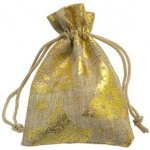 Šperky4U Vánoční látkový sáček 68 x 95 mm KR1037-GD – Sleviste.cz