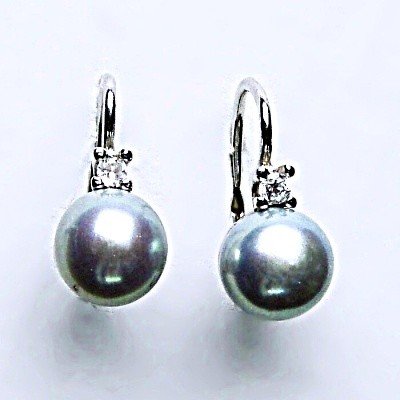 Čištín přírodní říční perla šedá s přírodní perlou NK 1207 8022