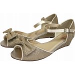 Sandály na podpatku dětské béžové – Zboží Dáma