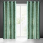Dekorační velvet závěs s kroužky SUZIE 140x250 cm, zelená, (cena za 1 kus) MyBestHome – Sleviste.cz