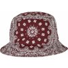 Klobouk Urban Classics Příjemně hladký klobouček s bandana potiskem červená