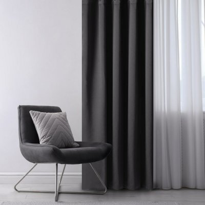 Restilo Závěs Blackout Oxford Pleat černá, 140 x 245 cm – Sleviste.cz