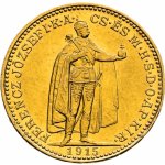 Münze Österreich Zlatá mince 20 Korona Františka Josefa I. 1915 Novoražba 6,77 g – Sleviste.cz