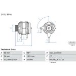generátor BOSCH 0 986 040 390