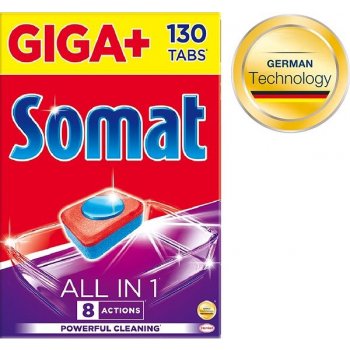 Somat All-in-One Lemon tablety do myčky 130 ks