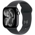 Apple Watch Series 11 GPS 42mm Jet Black Aluminium Case with Black Sport Band S/M MEQT4WF/A – Zboží Živě