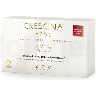 Crescina Transdermic 200 Re-Growth and Anti-Hair Loss proti vypadávání vlasů pro ženy 20 x 3,5 ml – Zboží Dáma