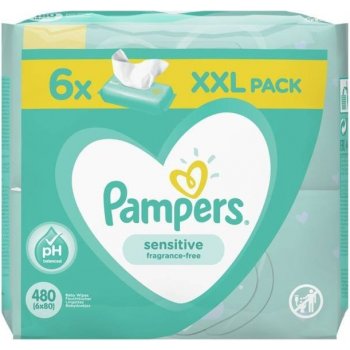 Pampers ubrousky Sensitive XXL 4 x 80 ks od 219 Kč - Heureka.cz