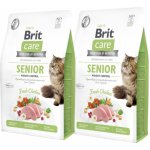 Brit Care Cat Grain-Free Senior Weight Control 2 x 7 kg – Hledejceny.cz