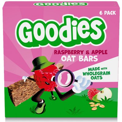 GOODIES Ovesná tyčinka malina a jablko 23 g – Hledejceny.cz