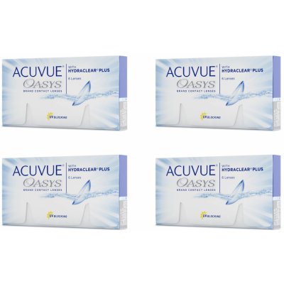 Johnson & Johnson Acuvue Oasys with Hydraclear Plus 6 čoček 4 ks – Hledejceny.cz