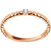 Prsteny iZlato Forever Oslnivý diamantový prsten z růžového zlata BSBR128R