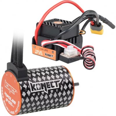 KONECT COMBO BRUSHLESS 60A WP + 4P 3650SL 3400KV motor KN-COMBO-D2 – Zboží Dáma